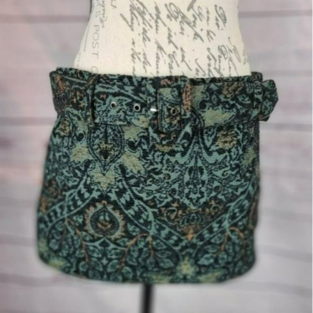 Free Peole On-The Go Jaquard Mini Skirt -6 - Picture 6 of 7